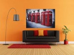 Tablou cabine telefonice rosii in Londra - cod W04