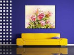 Tablou floral efect watercolor - cod L10