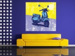 Tablou Grand Canvas ilustratie digitala scooter - cod Z10